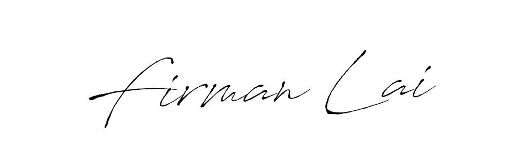 Also we have Firman Lai name is the best signature style. Create professional handwritten signature collection using Antro_Vectra autograph style. Firman Lai signature style 6 images and pictures png