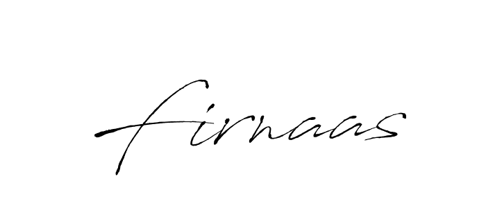 Design your own signature with our free online signature maker. With this signature software, you can create a handwritten (Antro_Vectra) signature for name Firnaas. Firnaas signature style 6 images and pictures png