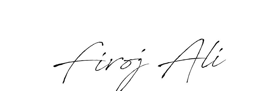 Design your own signature with our free online signature maker. With this signature software, you can create a handwritten (Antro_Vectra) signature for name Firoj Ali. Firoj Ali signature style 6 images and pictures png