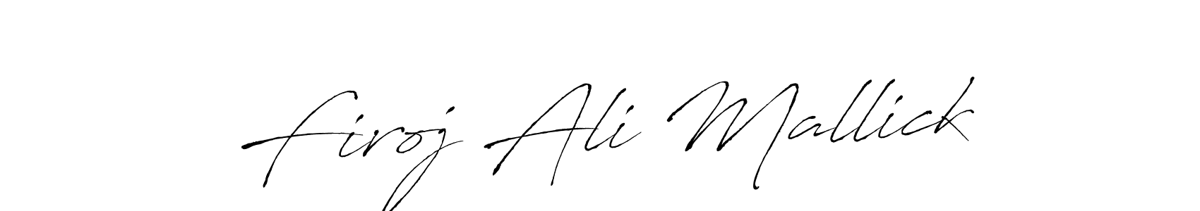 This is the best signature style for the Firoj Ali Mallick name. Also you like these signature font (Antro_Vectra). Mix name signature. Firoj Ali Mallick signature style 6 images and pictures png
