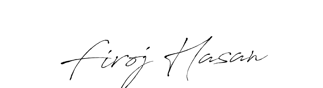 Make a beautiful signature design for name Firoj Hasan. With this signature (Antro_Vectra) style, you can create a handwritten signature for free. Firoj Hasan signature style 6 images and pictures png