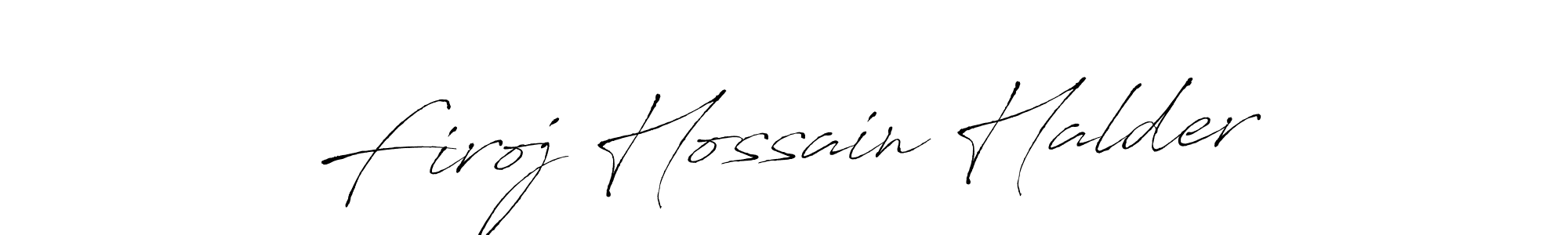 How to make Firoj Hossain Halder signature? Antro_Vectra is a professional autograph style. Create handwritten signature for Firoj Hossain Halder name. Firoj Hossain Halder signature style 6 images and pictures png