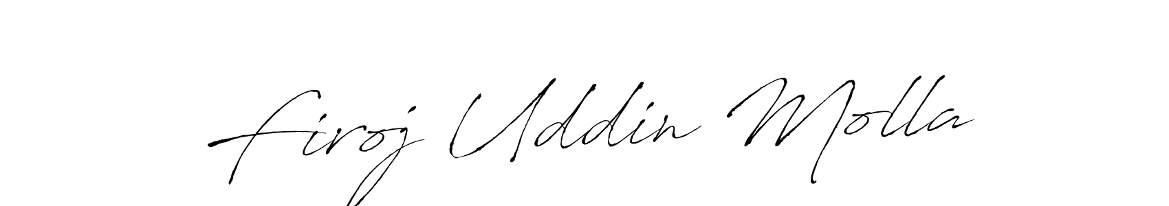 How to make Firoj Uddin Molla signature? Antro_Vectra is a professional autograph style. Create handwritten signature for Firoj Uddin Molla name. Firoj Uddin Molla signature style 6 images and pictures png