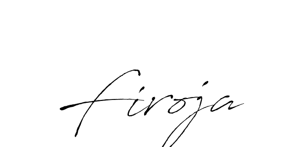 Similarly Antro_Vectra is the best handwritten signature design. Signature creator online .You can use it as an online autograph creator for name Firoja. Firoja signature style 6 images and pictures png