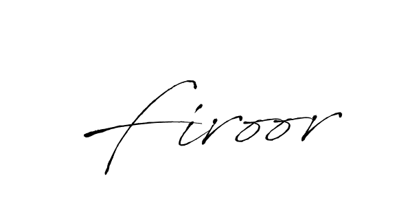 Make a beautiful signature design for name Firoor. With this signature (Antro_Vectra) style, you can create a handwritten signature for free. Firoor signature style 6 images and pictures png