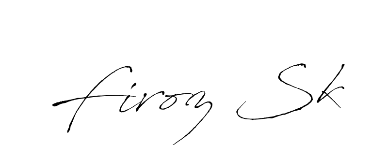 Make a beautiful signature design for name Firoz Sk. With this signature (Antro_Vectra) style, you can create a handwritten signature for free. Firoz Sk signature style 6 images and pictures png