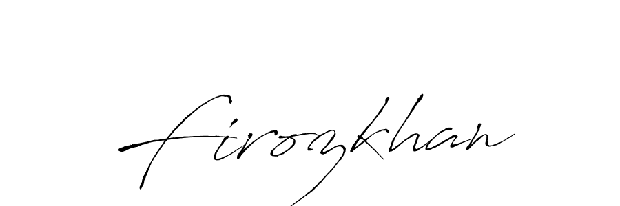 Create a beautiful signature design for name Firozkhan. With this signature (Antro_Vectra) fonts, you can make a handwritten signature for free. Firozkhan signature style 6 images and pictures png