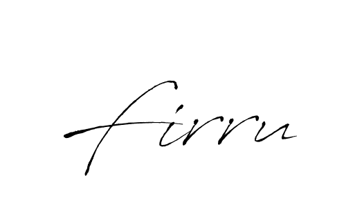 Use a signature maker to create a handwritten signature online. With this signature software, you can design (Antro_Vectra) your own signature for name Firru. Firru signature style 6 images and pictures png