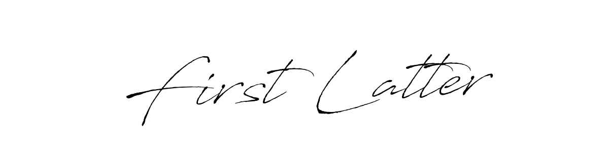 Make a beautiful signature design for name First Latter. With this signature (Antro_Vectra) style, you can create a handwritten signature for free. First Latter signature style 6 images and pictures png