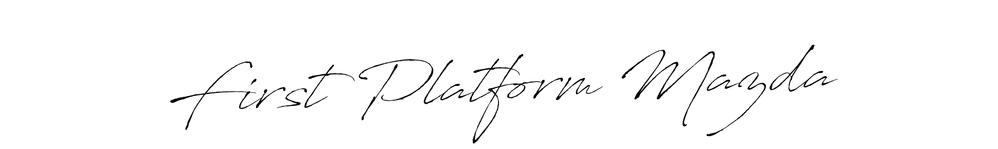 Also You can easily find your signature by using the search form. We will create First Platform Mazda name handwritten signature images for you free of cost using Antro_Vectra sign style. First Platform Mazda signature style 6 images and pictures png