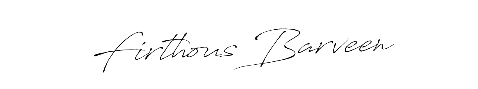 The best way (Antro_Vectra) to make a short signature is to pick only two or three words in your name. The name Firthous Barveen include a total of six letters. For converting this name. Firthous Barveen signature style 6 images and pictures png