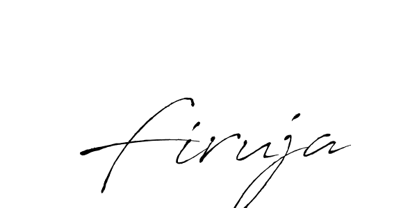 Antro_Vectra is a professional signature style that is perfect for those who want to add a touch of class to their signature. It is also a great choice for those who want to make their signature more unique. Get Firuja name to fancy signature for free. Firuja signature style 6 images and pictures png