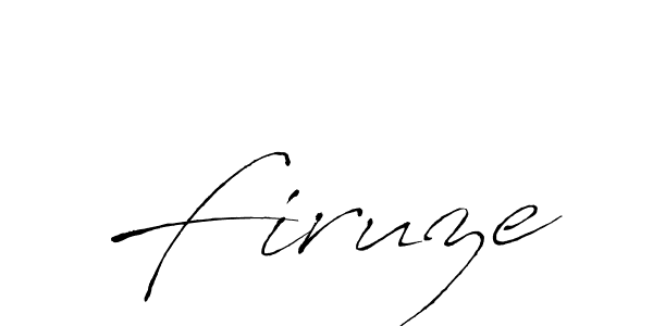 if you are searching for the best signature style for your name Firuze. so please give up your signature search. here we have designed multiple signature styles  using Antro_Vectra. Firuze signature style 6 images and pictures png