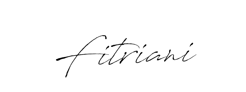 Also we have Fitriani name is the best signature style. Create professional handwritten signature collection using Antro_Vectra autograph style. Fitriani signature style 6 images and pictures png