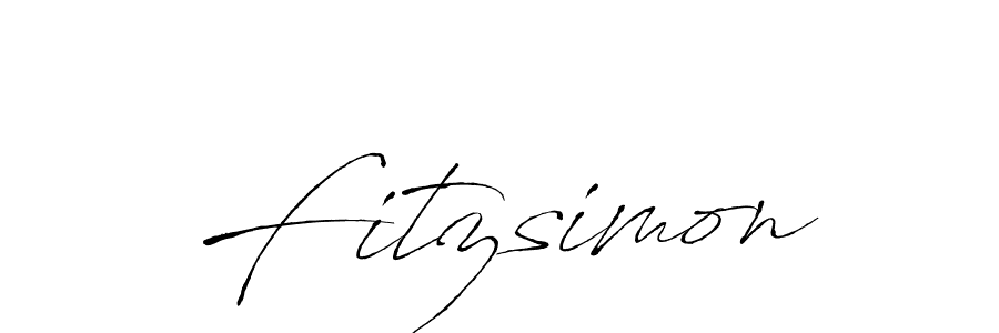 Use a signature maker to create a handwritten signature online. With this signature software, you can design (Antro_Vectra) your own signature for name Fitzsimon. Fitzsimon signature style 6 images and pictures png