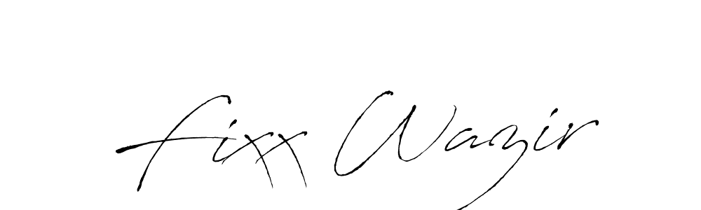 Use a signature maker to create a handwritten signature online. With this signature software, you can design (Antro_Vectra) your own signature for name Fixx Wazir. Fixx Wazir signature style 6 images and pictures png