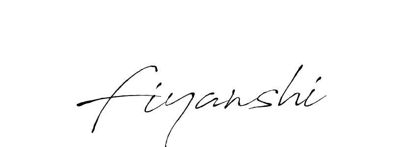 Make a beautiful signature design for name Fiyanshi. With this signature (Antro_Vectra) style, you can create a handwritten signature for free. Fiyanshi signature style 6 images and pictures png