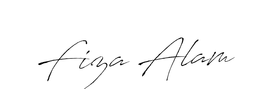 Design your own signature with our free online signature maker. With this signature software, you can create a handwritten (Antro_Vectra) signature for name Fiza Alam. Fiza Alam signature style 6 images and pictures png