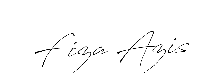 Design your own signature with our free online signature maker. With this signature software, you can create a handwritten (Antro_Vectra) signature for name Fiza Azis. Fiza Azis signature style 6 images and pictures png