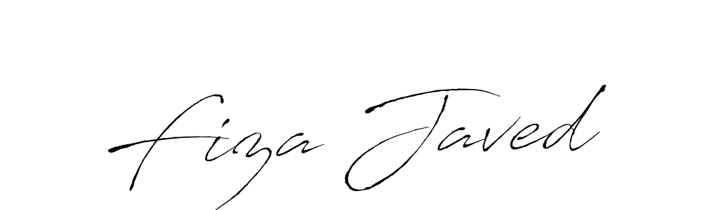 Create a beautiful signature design for name Fiza Javed. With this signature (Antro_Vectra) fonts, you can make a handwritten signature for free. Fiza Javed signature style 6 images and pictures png