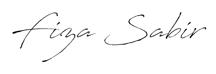 Create a personalized artistic stamp with Fiza Sabir in Antro_Vectra font. Perfect for visual artists, designers, and influencers. Fiza Sabir signature style 6 images and pictures png