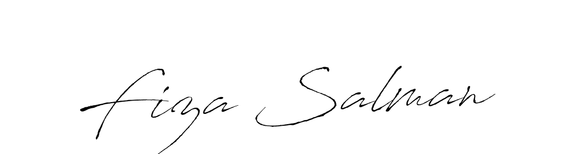 Design your own signature with our free online signature maker. With this signature software, you can create a handwritten (Antro_Vectra) signature for name Fiza Salman. Fiza Salman signature style 6 images and pictures png