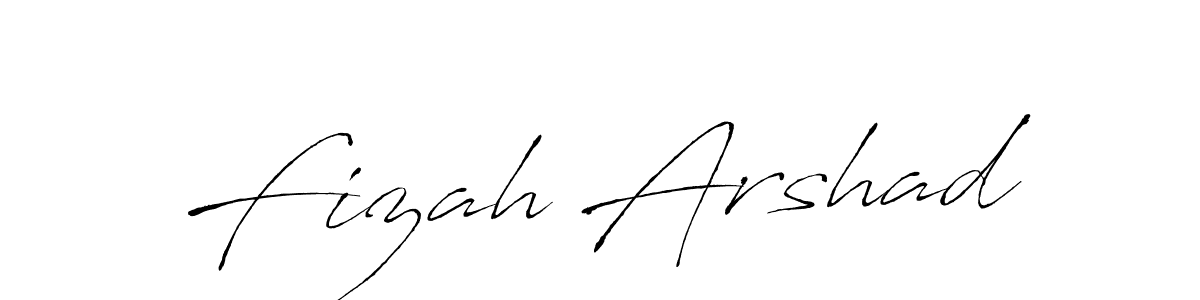 You should practise on your own different ways (Antro_Vectra) to write your name (Fizah Arshad) in signature. don't let someone else do it for you. Fizah Arshad signature style 6 images and pictures png