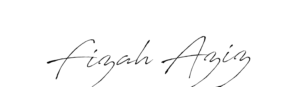 How to make Fizah Aziz signature? Antro_Vectra is a professional autograph style. Create handwritten signature for Fizah Aziz name. Fizah Aziz signature style 6 images and pictures png