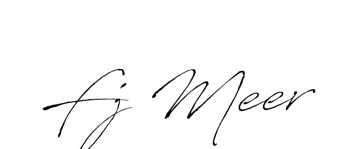 Use a signature maker to create a handwritten signature online. With this signature software, you can design (Antro_Vectra) your own signature for name Fj Meer. Fj Meer signature style 6 images and pictures png