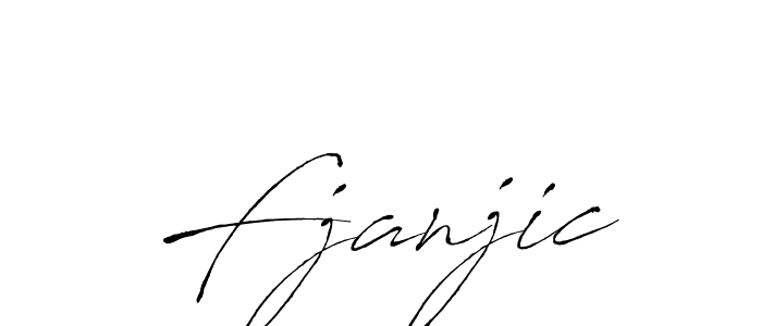 Antro_Vectra is a professional signature style that is perfect for those who want to add a touch of class to their signature. It is also a great choice for those who want to make their signature more unique. Get Fjanjic name to fancy signature for free. Fjanjic signature style 6 images and pictures png
