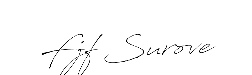 Antro_Vectra is a professional signature style that is perfect for those who want to add a touch of class to their signature. It is also a great choice for those who want to make their signature more unique. Get Fjf Surove name to fancy signature for free. Fjf Surove signature style 6 images and pictures png