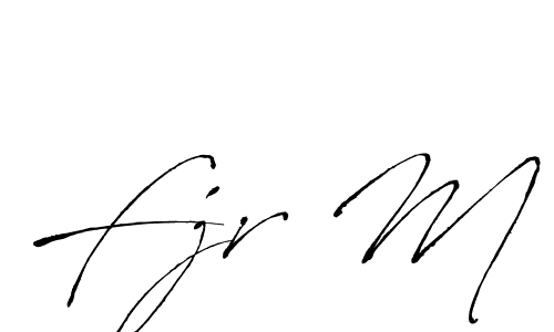 Create a beautiful signature design for name Fjr M. With this signature (Antro_Vectra) fonts, you can make a handwritten signature for free. Fjr M signature style 6 images and pictures png