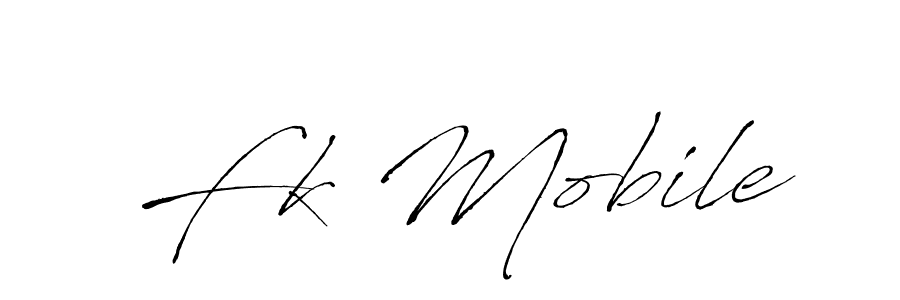 How to Draw Fk Mobile signature style? Antro_Vectra is a latest design signature styles for name Fk Mobile. Fk Mobile signature style 6 images and pictures png