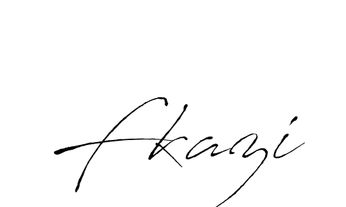 Create a beautiful signature design for name Fkazi. With this signature (Antro_Vectra) fonts, you can make a handwritten signature for free. Fkazi signature style 6 images and pictures png