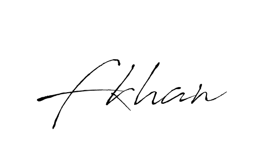 Fkhan stylish signature style. Best Handwritten Sign (Antro_Vectra) for my name. Handwritten Signature Collection Ideas for my name Fkhan. Fkhan signature style 6 images and pictures png