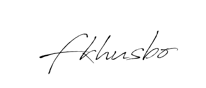 How to make Fkhusbo name signature. Use Antro_Vectra style for creating short signs online. This is the latest handwritten sign. Fkhusbo signature style 6 images and pictures png