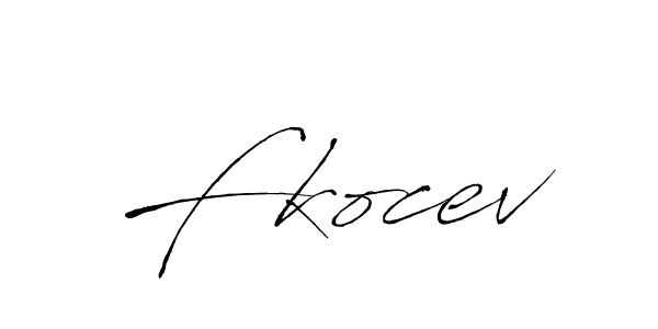 Make a beautiful signature design for name Fkocev. With this signature (Antro_Vectra) style, you can create a handwritten signature for free. Fkocev signature style 6 images and pictures png