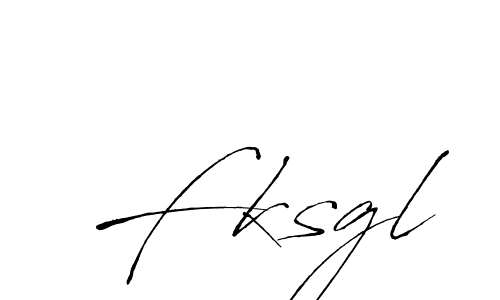 Design your own signature with our free online signature maker. With this signature software, you can create a handwritten (Antro_Vectra) signature for name Fksgl. Fksgl signature style 6 images and pictures png