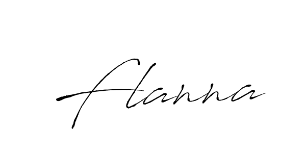 Flanna stylish signature style. Best Handwritten Sign (Antro_Vectra) for my name. Handwritten Signature Collection Ideas for my name Flanna. Flanna signature style 6 images and pictures png