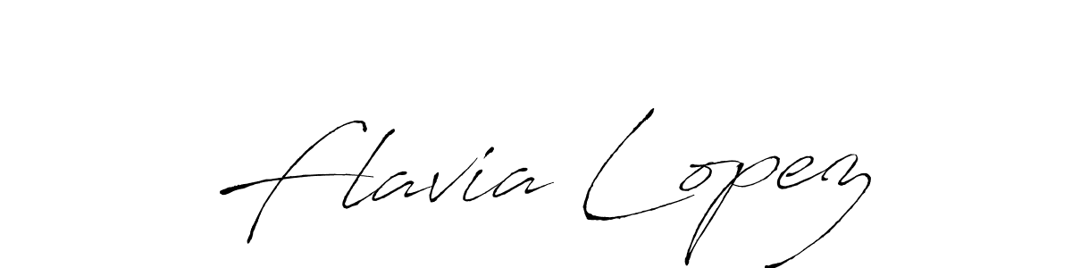 Make a beautiful signature design for name Flavia Lopez. With this signature (Antro_Vectra) style, you can create a handwritten signature for free. Flavia Lopez signature style 6 images and pictures png