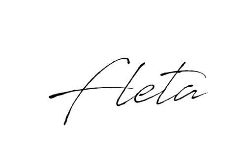 Create a beautiful signature design for name Fleta. With this signature (Antro_Vectra) fonts, you can make a handwritten signature for free. Fleta signature style 6 images and pictures png