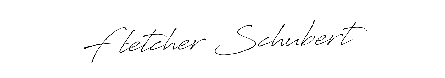 Fletcher Schubert stylish signature style. Best Handwritten Sign (Antro_Vectra) for my name. Handwritten Signature Collection Ideas for my name Fletcher Schubert. Fletcher Schubert signature style 6 images and pictures png