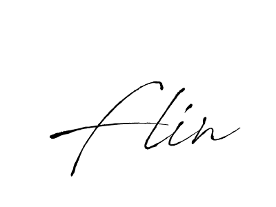 Design your own signature with our free online signature maker. With this signature software, you can create a handwritten (Antro_Vectra) signature for name Flin. Flin signature style 6 images and pictures png