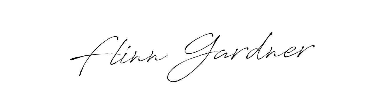 How to make Flinn Gardner name signature. Use Antro_Vectra style for creating short signs online. This is the latest handwritten sign. Flinn Gardner signature style 6 images and pictures png