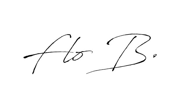 Flo B. stylish signature style. Best Handwritten Sign (Antro_Vectra) for my name. Handwritten Signature Collection Ideas for my name Flo B.. Flo B. signature style 6 images and pictures png