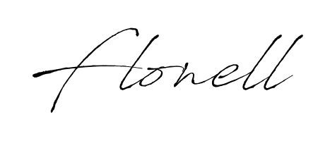 Make a beautiful signature design for name Flonell. With this signature (Antro_Vectra) style, you can create a handwritten signature for free. Flonell signature style 6 images and pictures png