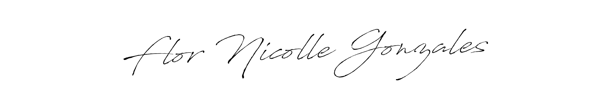 You can use this online signature creator to create a handwritten signature for the name Flor Nicolle Gonzales. This is the best online autograph maker. Flor Nicolle Gonzales signature style 6 images and pictures png