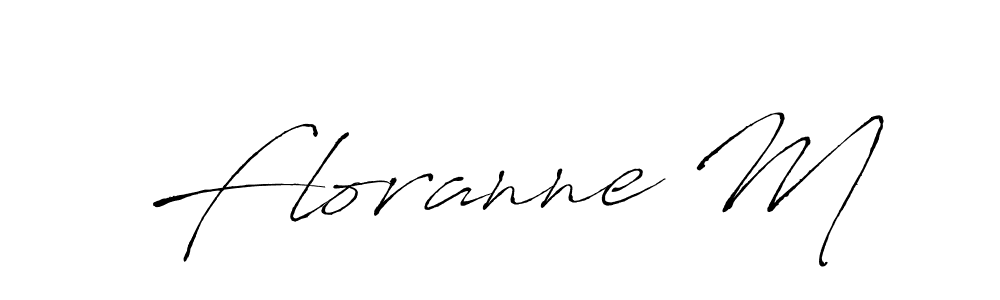 This is the best signature style for the Floranne M name. Also you like these signature font (Antro_Vectra). Mix name signature. Floranne M signature style 6 images and pictures png