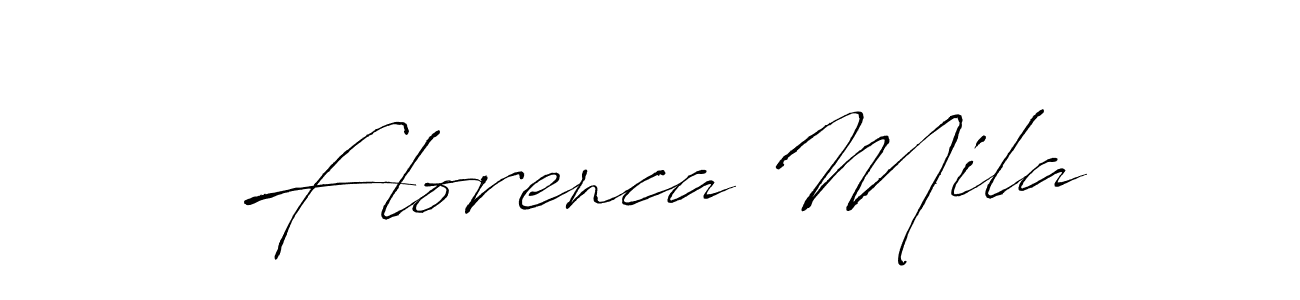 Create a beautiful signature design for name Florenca Mila. With this signature (Antro_Vectra) fonts, you can make a handwritten signature for free. Florenca Mila signature style 6 images and pictures png