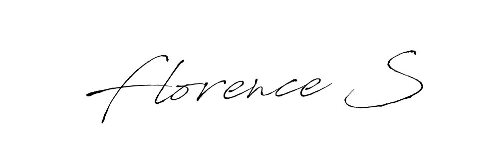 How to make Florence S name signature. Use Antro_Vectra style for creating short signs online. This is the latest handwritten sign. Florence S signature style 6 images and pictures png